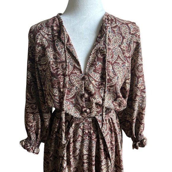 MISSY HOUSE Of Canada Vintage Floral Statement Sleeve Dress US S - Picture 4 of 9